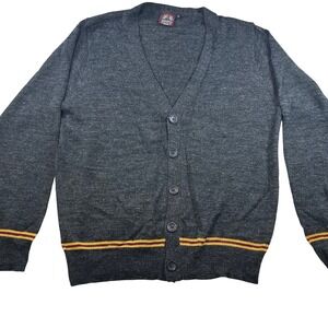 Habber & Dasher Whimsic Alley Gryffindor Cardigan Sweater Grey ML Harry Potter